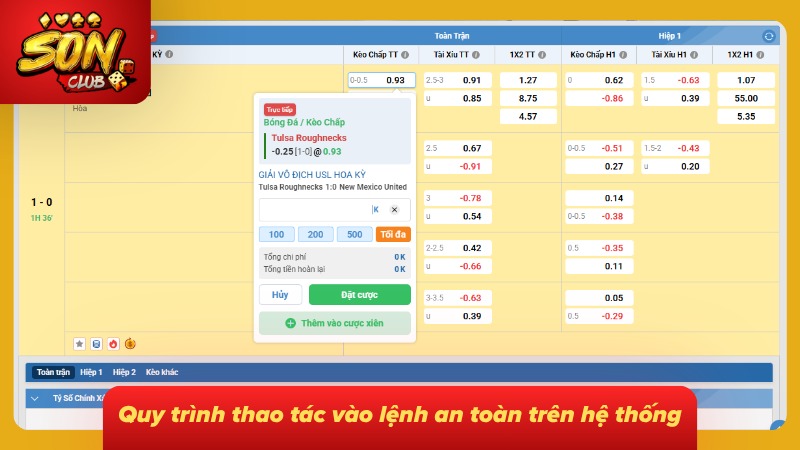 Kèo Châu Á Sonclub - Cẩm Nang Cụ Thể Kèo Handicap Cho Newbie 4 Bốn thao tác tối ưu giúp anh em vào tiền bảo toàn nguồn vốn