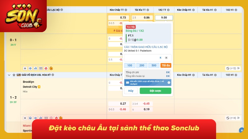 Kèo Châu Âu | Kèo 1x2 Là Gì Và Cách Đọc Tỷ Lệ Chuẩn Từng Cửa 9 Khu vực cược trực tiếp cho phép chọn trận và cửa kết quả tương ứng