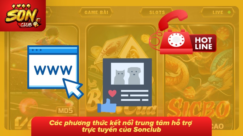Liên hệ Sonclub 3 Các phương thức liên hệ trung tâm hỗ trợ trực tuyến phổ biến